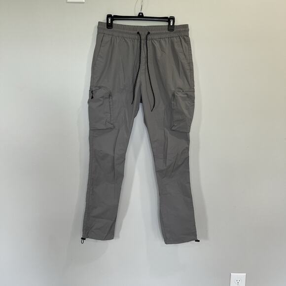 Pacsun Stretch Gray Slim Cargo Pants For Men Size Medium - Picture 1 of 6
